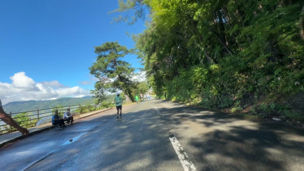 湖畔のラスト600m